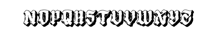 Ghostero-Extrude Font LOWERCASE