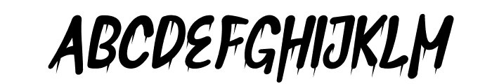 Ghostfity Italic Font UPPERCASE