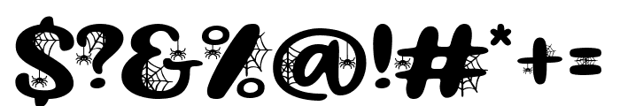 Ghosting Spider Font OTHER CHARS