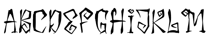 Ghosting Vampire Font LOWERCASE