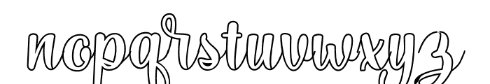 GhostingOutline-Regular Font LOWERCASE