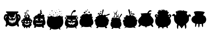 Ghostly Cauldron Font UPPERCASE