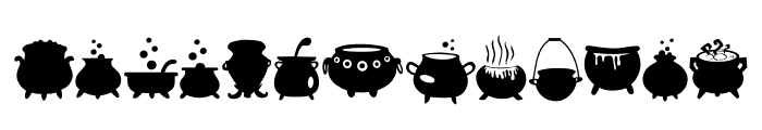 Ghostly Cauldron Font LOWERCASE