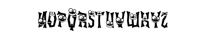 Ghostly Guffaws Scary Font LOWERCASE