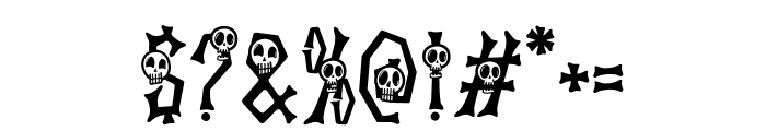 Ghostly Guffaws Skull Font OTHER CHARS