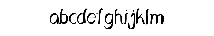 Ghostly Regular Font LOWERCASE