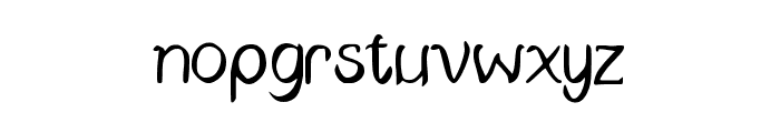 Ghostly Regular Font LOWERCASE