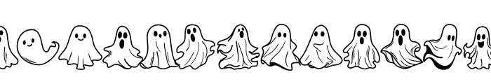 Ghosty Doodle Font UPPERCASE