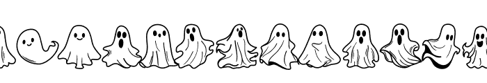 Ghosty Doodle Font LOWERCASE