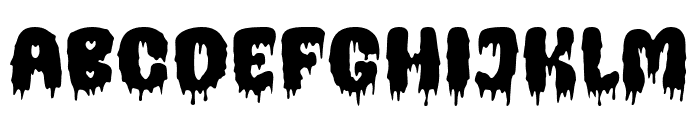 Ghoul Friend Font UPPERCASE