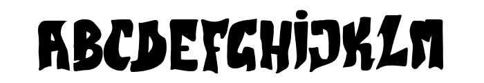 Ghoulish Bold Italic Font LOWERCASE