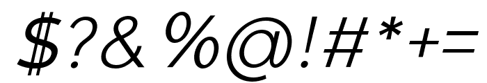 GianeGothicsans-Italic Font OTHER CHARS