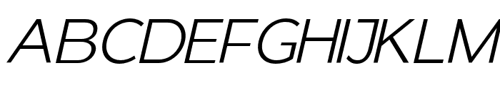 GianeGothicsans-LightItalic Font UPPERCASE