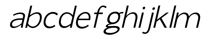 GianeGothicsans-LightItalic Font LOWERCASE