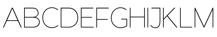 GianeGothicsans-Thin Font UPPERCASE