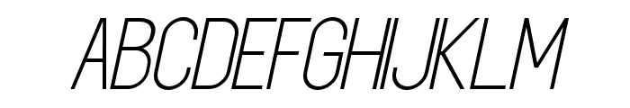 Giant Impact Light Italic Font UPPERCASE