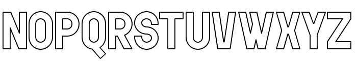 Giant Impact Outline Font UPPERCASE
