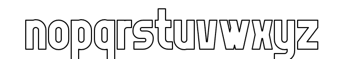 Giant Impact Outline Font LOWERCASE