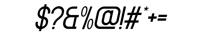 Giant Impact Regular Italic Font OTHER CHARS