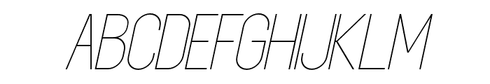 Giant Impact Thin Italic Font UPPERCASE