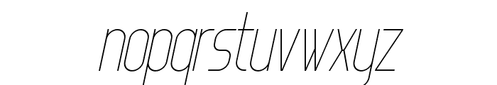 Giant Impact Thin Italic Font LOWERCASE