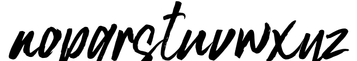 GiantBrush-Regular Font LOWERCASE