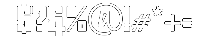 GiantChokeOutline-Regular Font OTHER CHARS