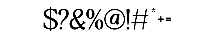 Giantoli Serif Font OTHER CHARS