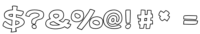 Gibon-Bold-Outline Font OTHER CHARS