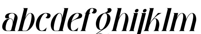 Gibroma Italic Font LOWERCASE