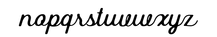 GibsonScript-Regular Font LOWERCASE