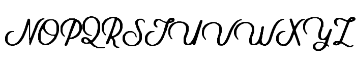 GibsonScript-Rough-Regular Font UPPERCASE