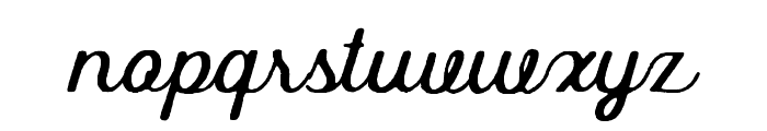 GibsonScript-Rough-Regular Font LOWERCASE