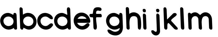 Gifcha-Regular Font LOWERCASE