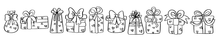 Gift Valentine Font OTHER CHARS