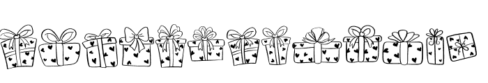 Gift Weeding Font LOWERCASE