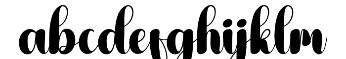 Gifting Font LOWERCASE