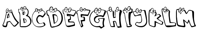 Giggle Eyes Font UPPERCASE