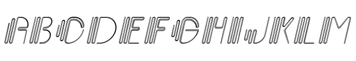 GiglioOutlineItalic Font LOWERCASE