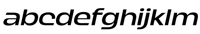 Gigranche Regular Oblique Font LOWERCASE