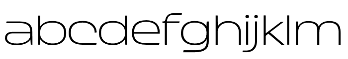 Gigranche Thin Font LOWERCASE