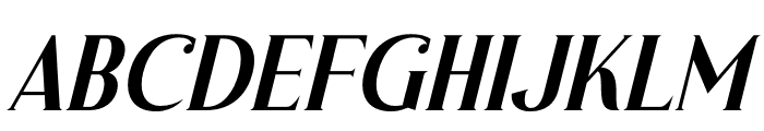 Gikefta Italic Font UPPERCASE