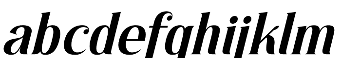 Gikefta Italic Font LOWERCASE