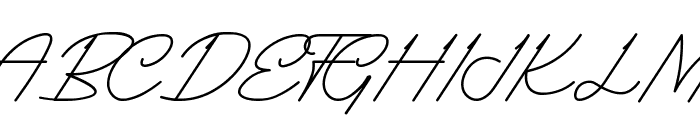 Gilbert Einstein Italic Font UPPERCASE