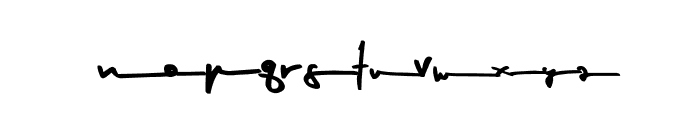 Gilberta Signature Stand Font LOWERCASE