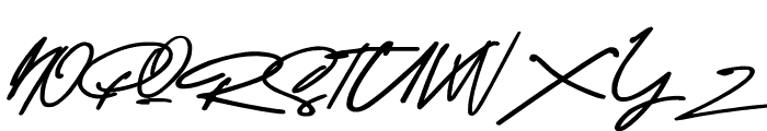 Gilberta Signature Font UPPERCASE
