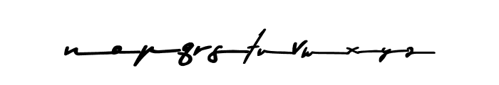 Gilberta Signature Font LOWERCASE