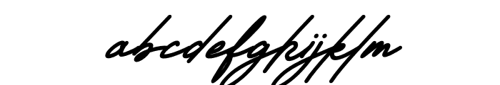 Gilberto Italic Font LOWERCASE