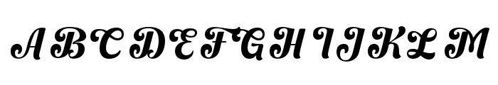 Gilded Majestic Script Font UPPERCASE