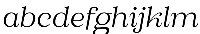 Gilded Masting Light Italic Font LOWERCASE